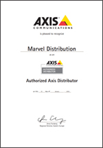 Сертификат авторизованного дистрибьютора Axis