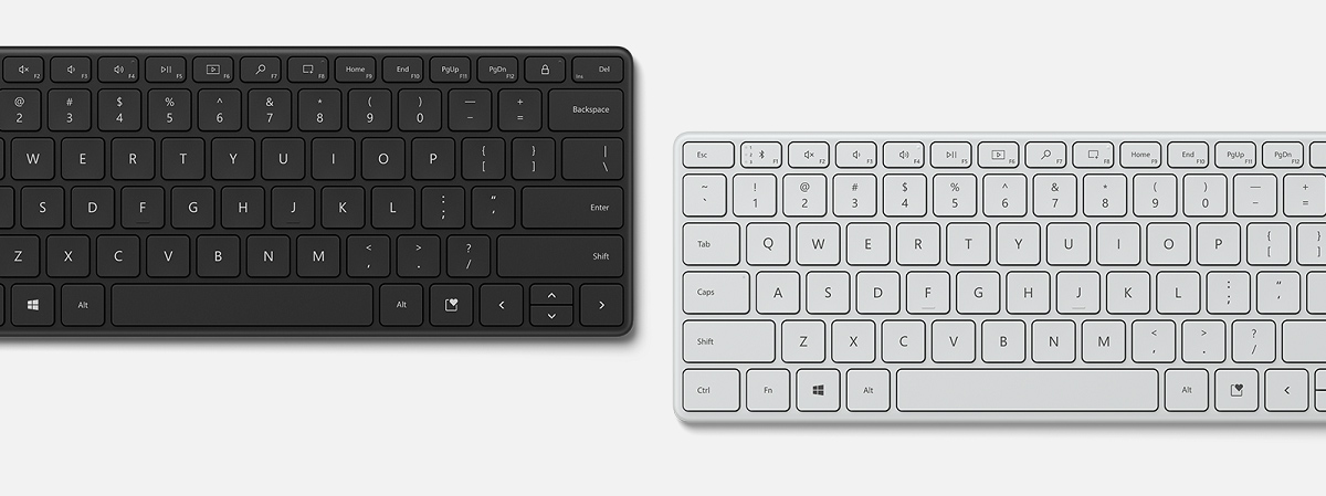 Microsoft Designer Compact Keyboard and Microsoft Number pad